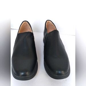 Comfort‎ Slip On Loafers Black Leather Casual Shoes Comfort Soles